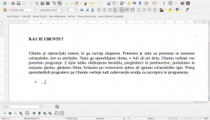  LibreOffice Writer - uporabni programi